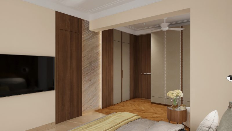 Master Bedroom Cam 1 R3 with mushroom color wall